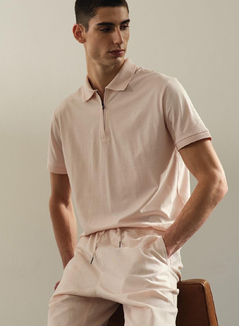 Etiqueta negra Chomba rib cierre luxury