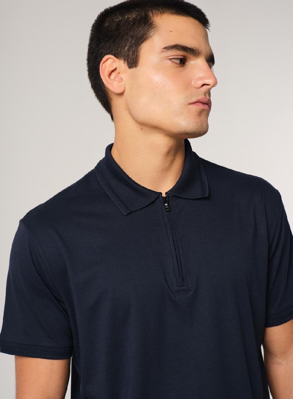 Etiqueta Negra Chomba Rib Cierre Luxury