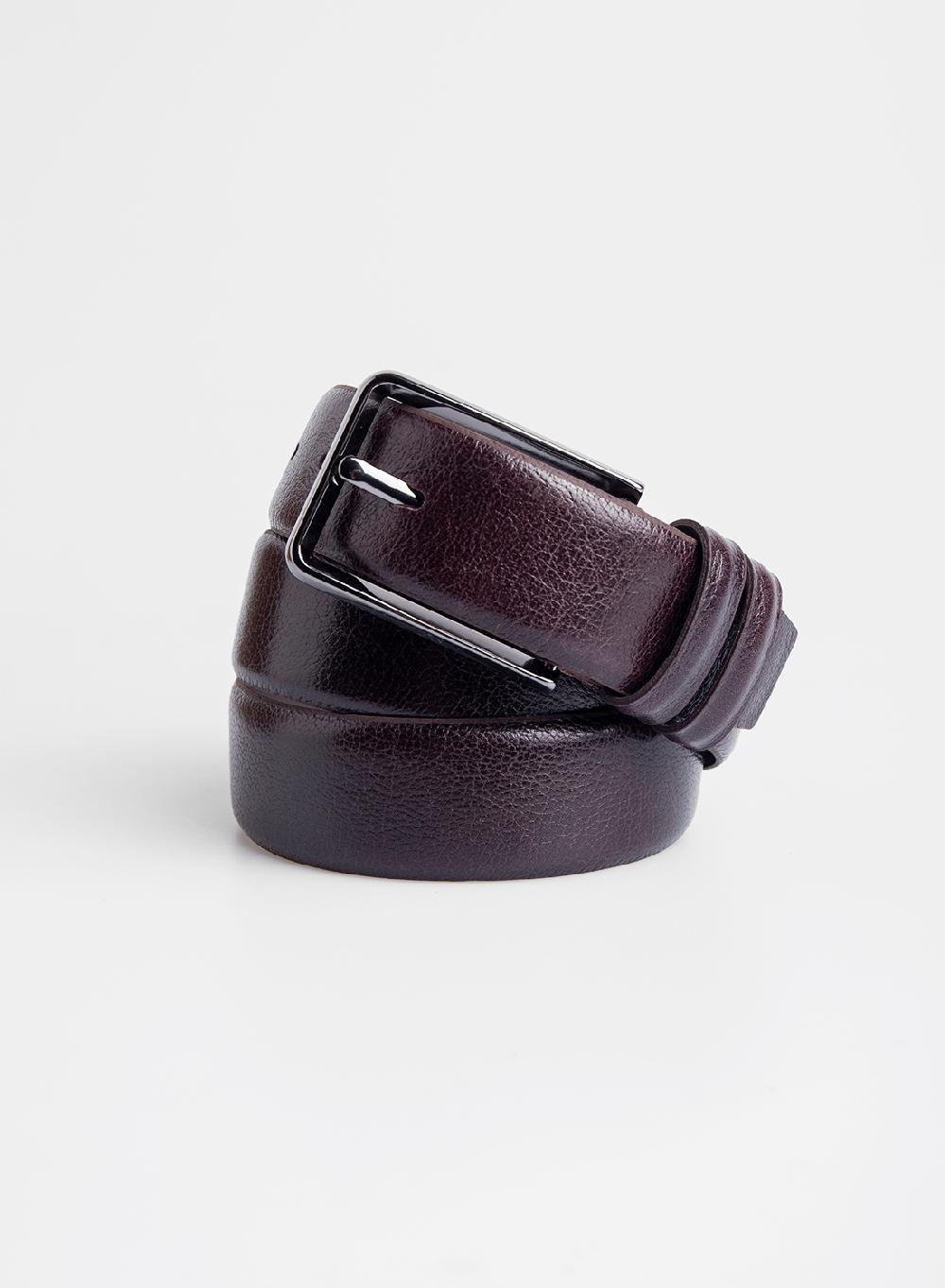 Etiqueta negra Cinturon Napoli dos pasadores