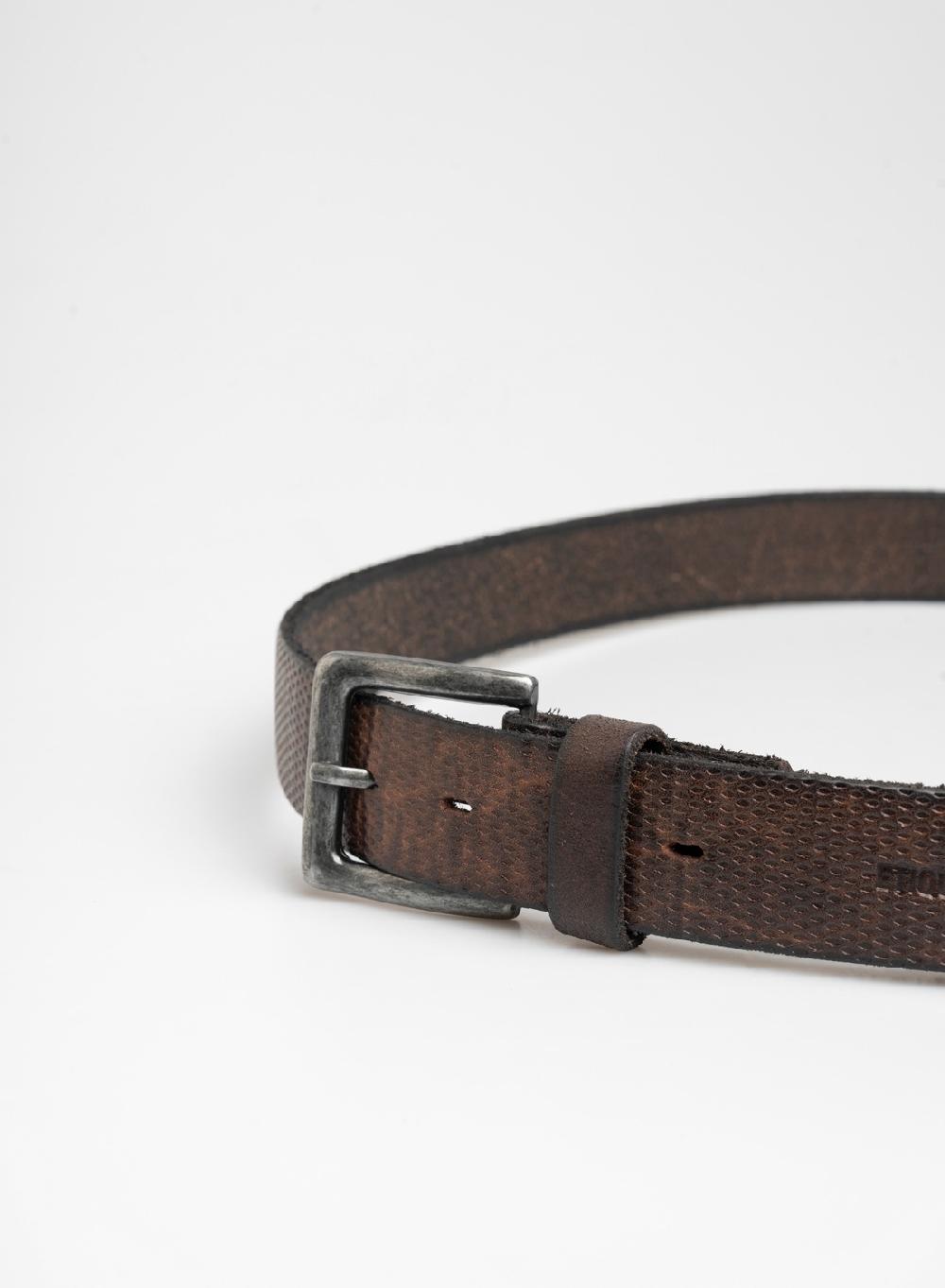 Etiqueta Negra CINTURON VINTAGE LONJA GRABADO