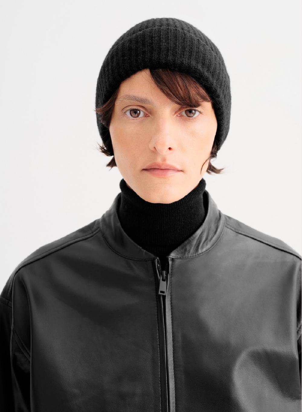 Etiqueta Negra Gorro Tejido