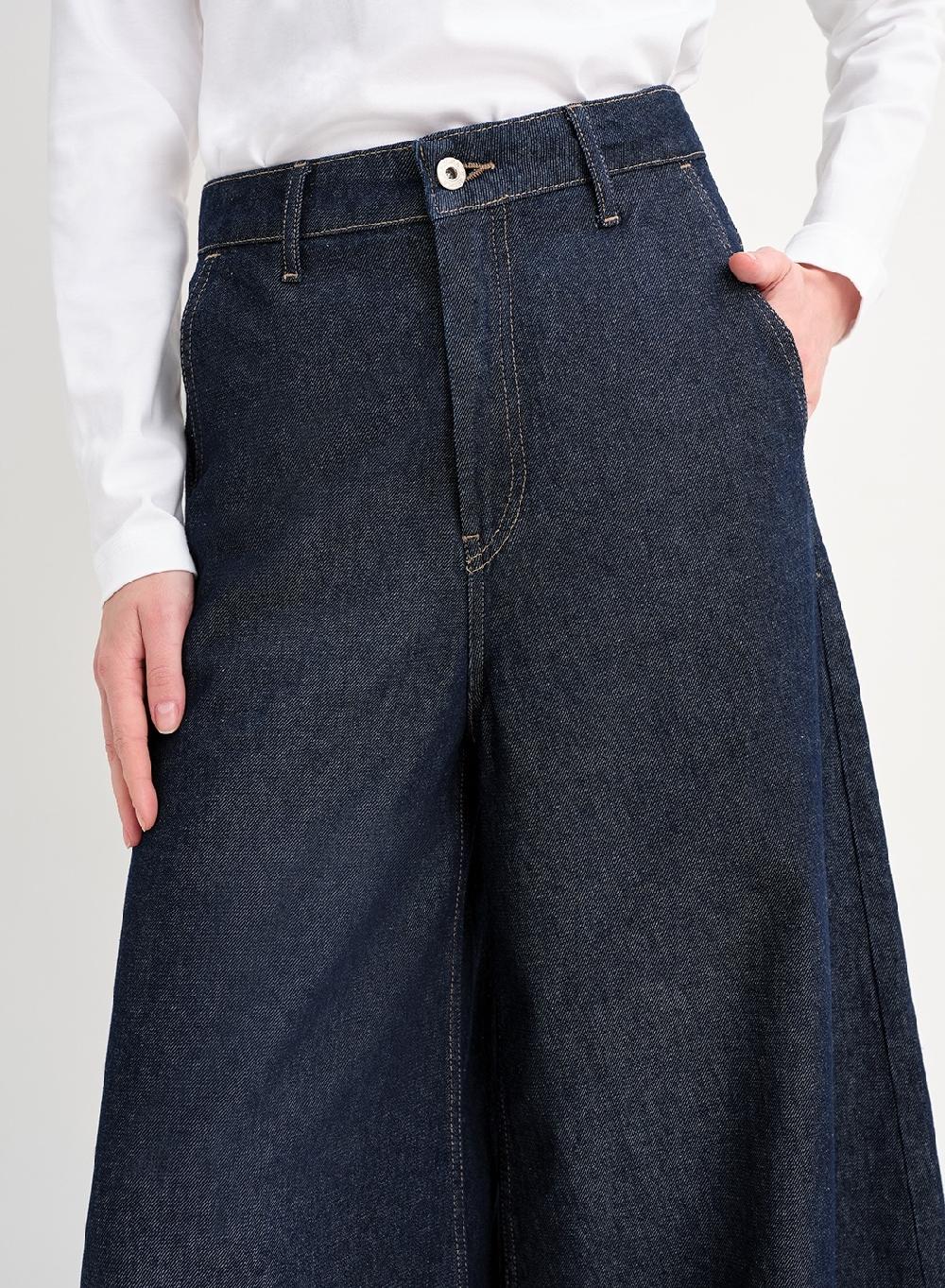 Etiqueta Negra Jean Ancho Azul