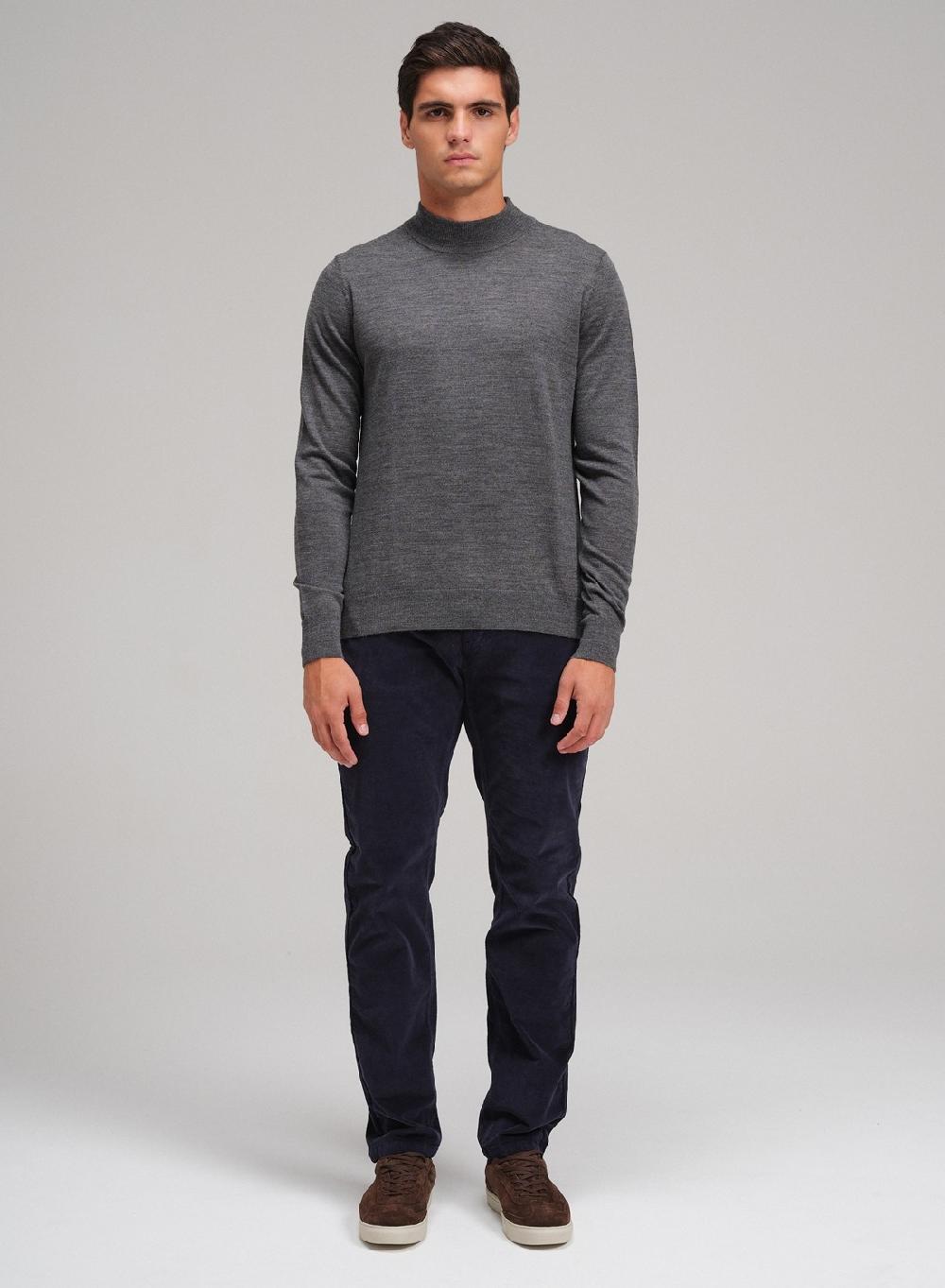 Etiqueta negra Media polera merino