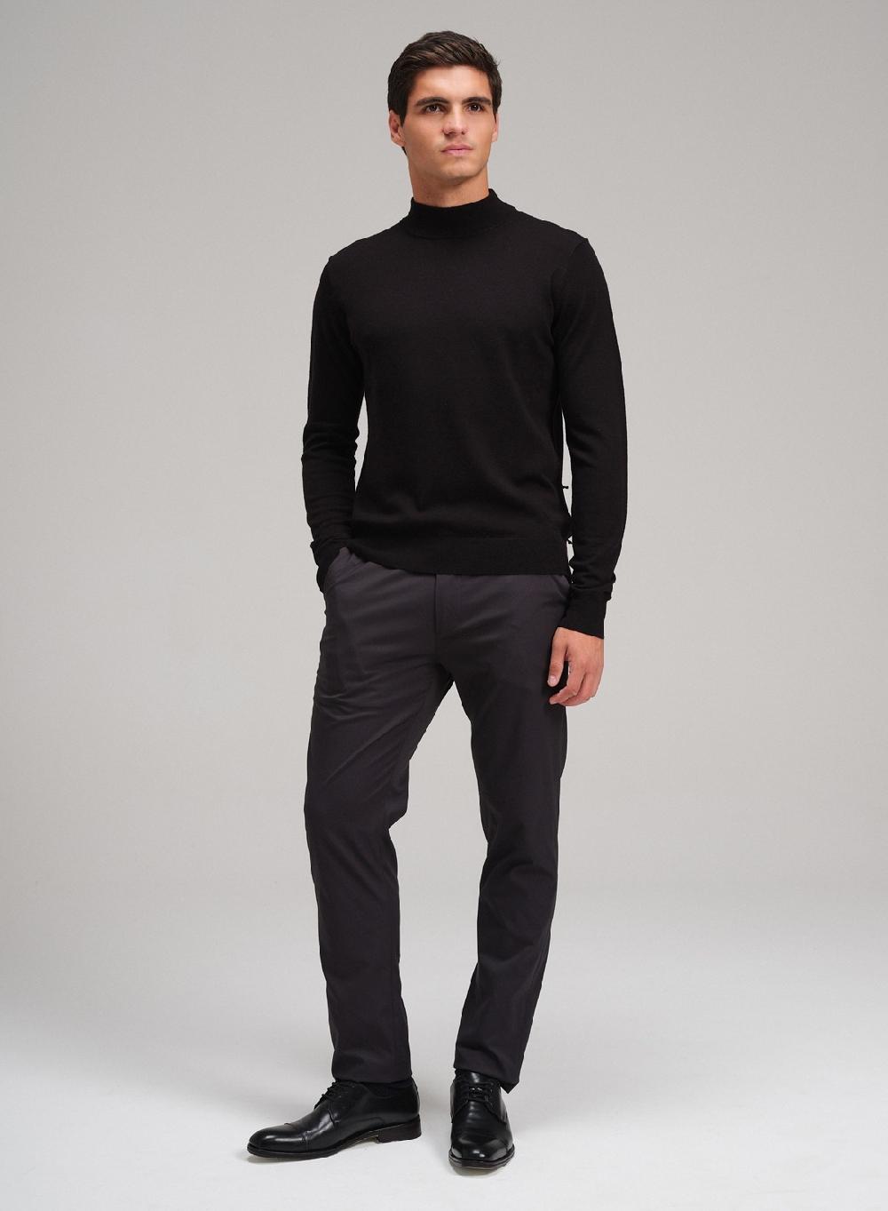 Etiqueta negra Media polera merino