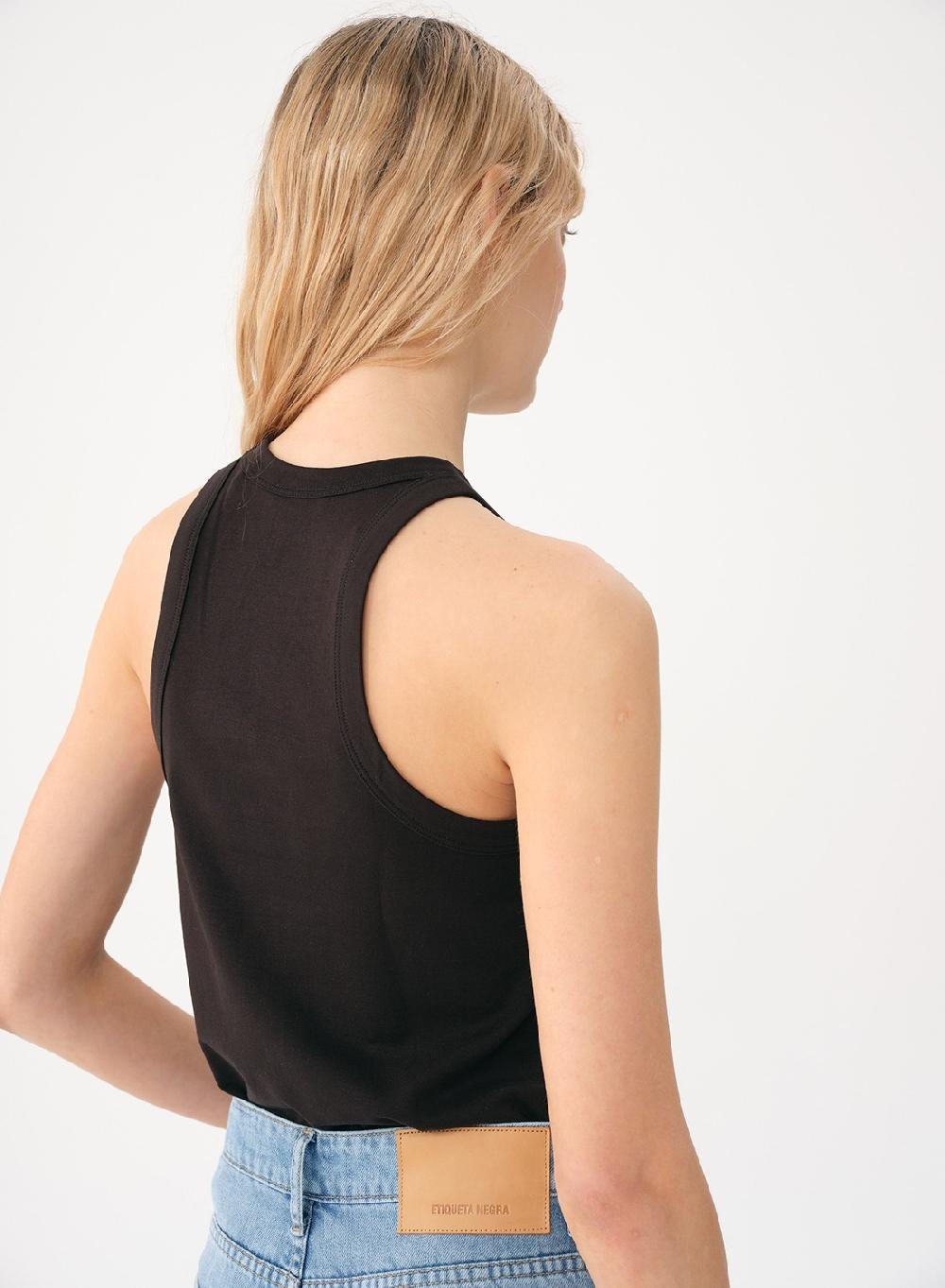 Etiqueta Negra Musculosa Algodon