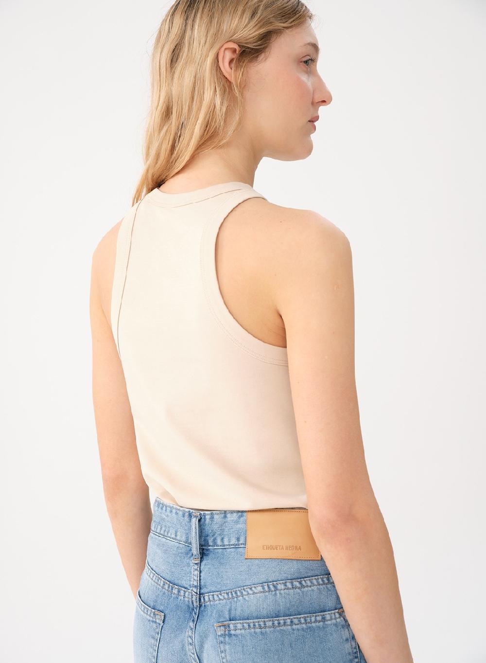 Etiqueta Negra Musculosa Algodon