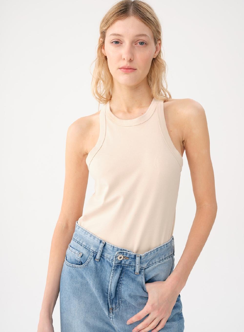 Etiqueta negra Musculosa algodon