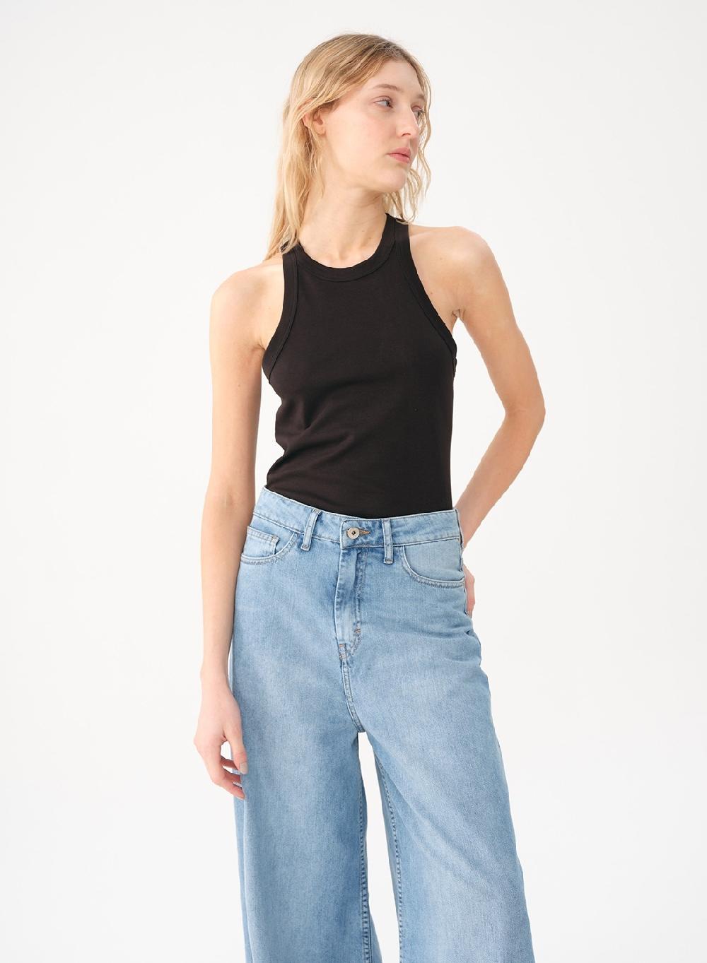 Etiqueta negra Musculosa algodon