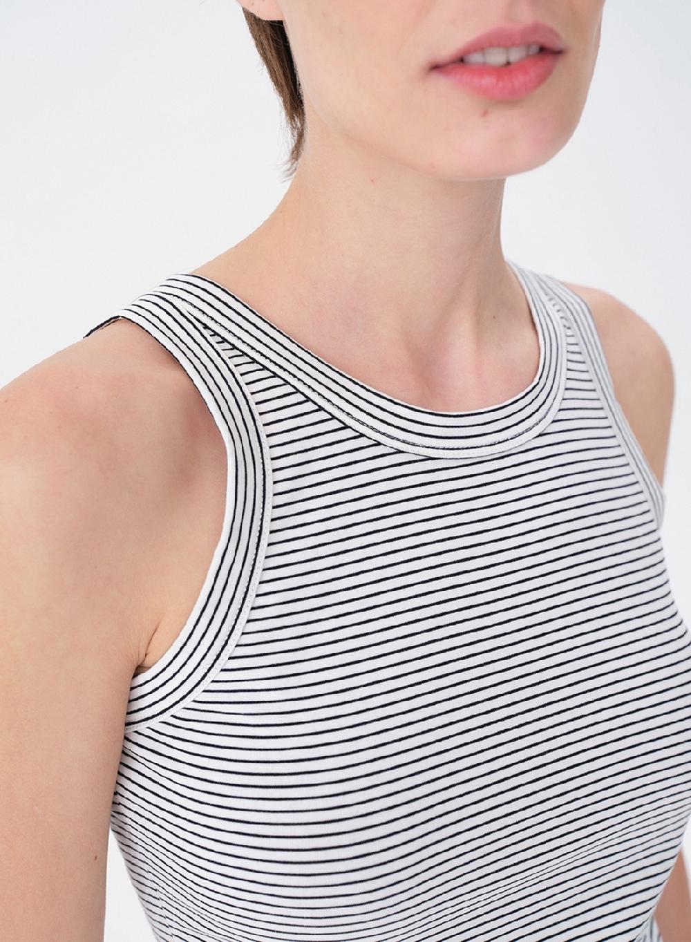 Etiqueta Negra MUSCULOSA RAYADA ALGODON LYCRA