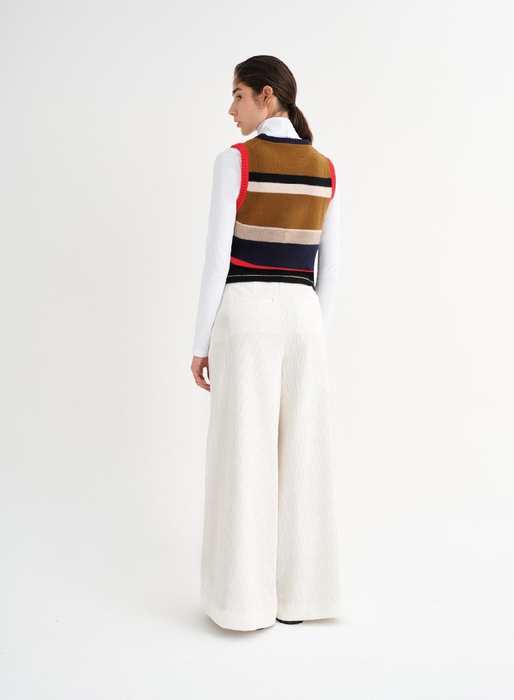 Etiqueta Negra Pantalon Ancho Corderoy