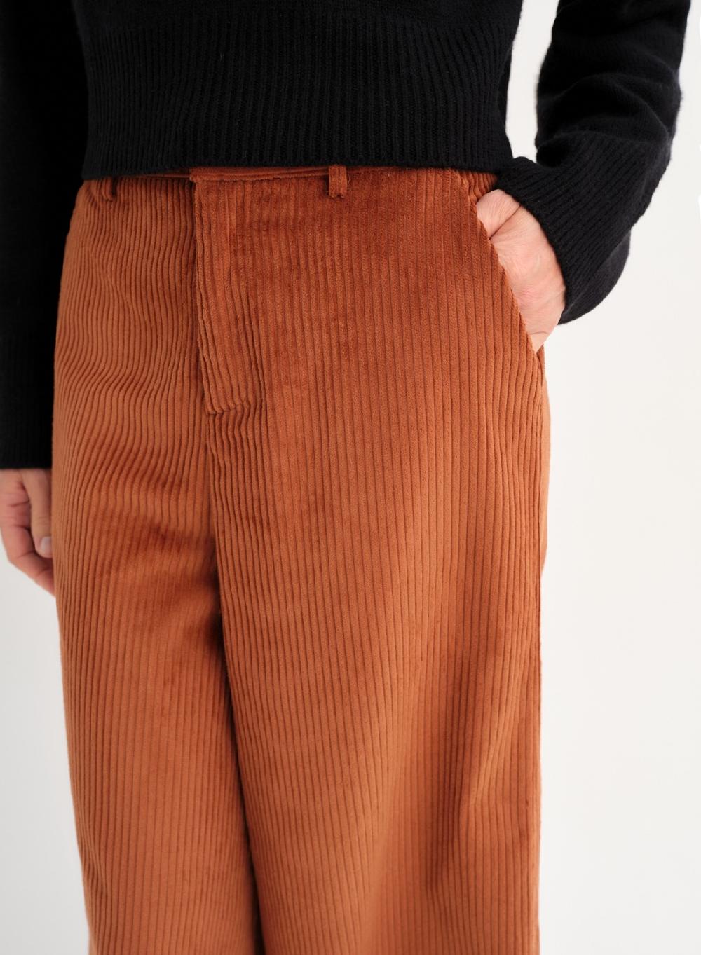 Etiqueta Negra Pantalon Ancho Corderoy