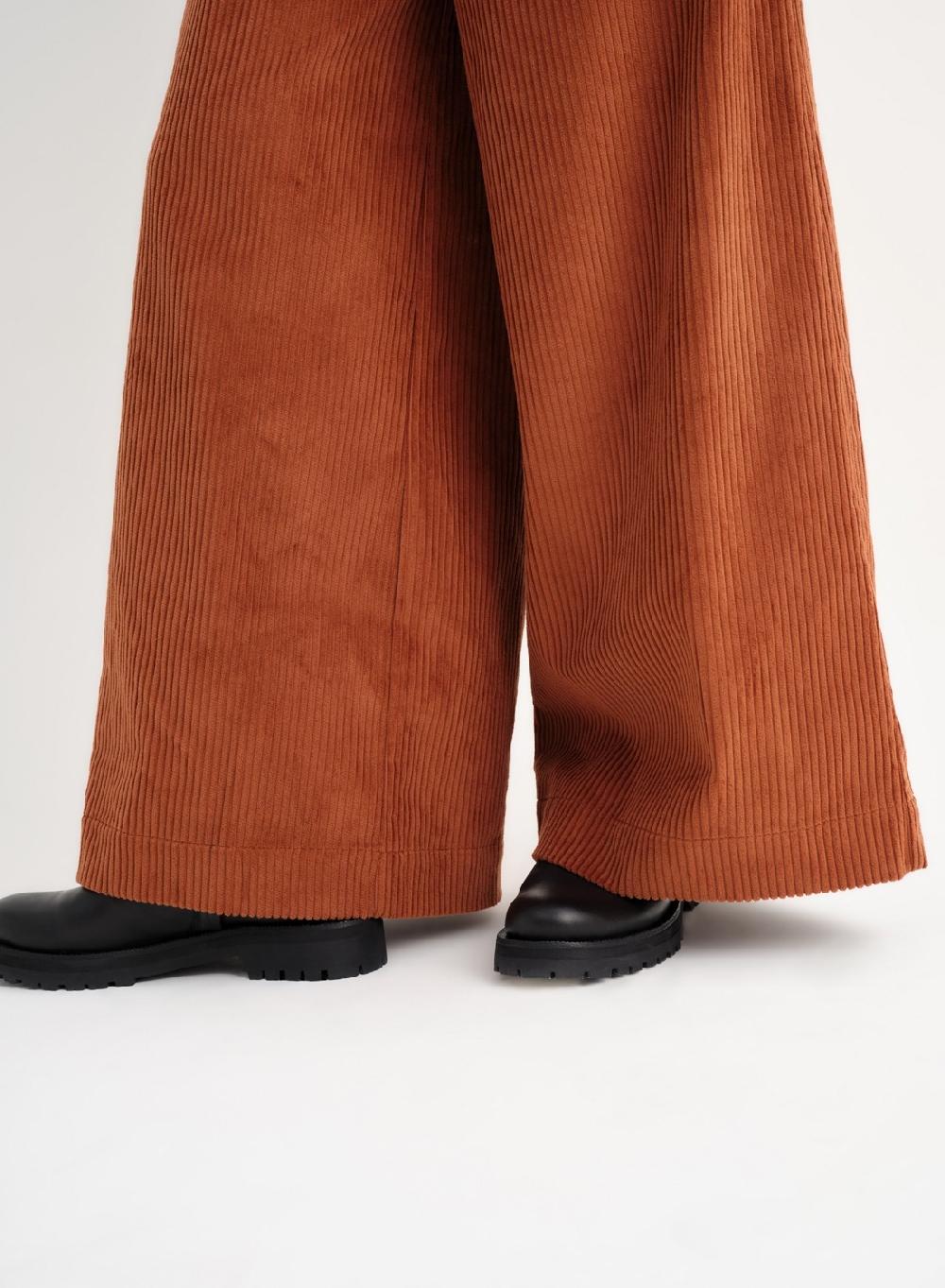 Etiqueta Negra Pantalon Ancho Corderoy