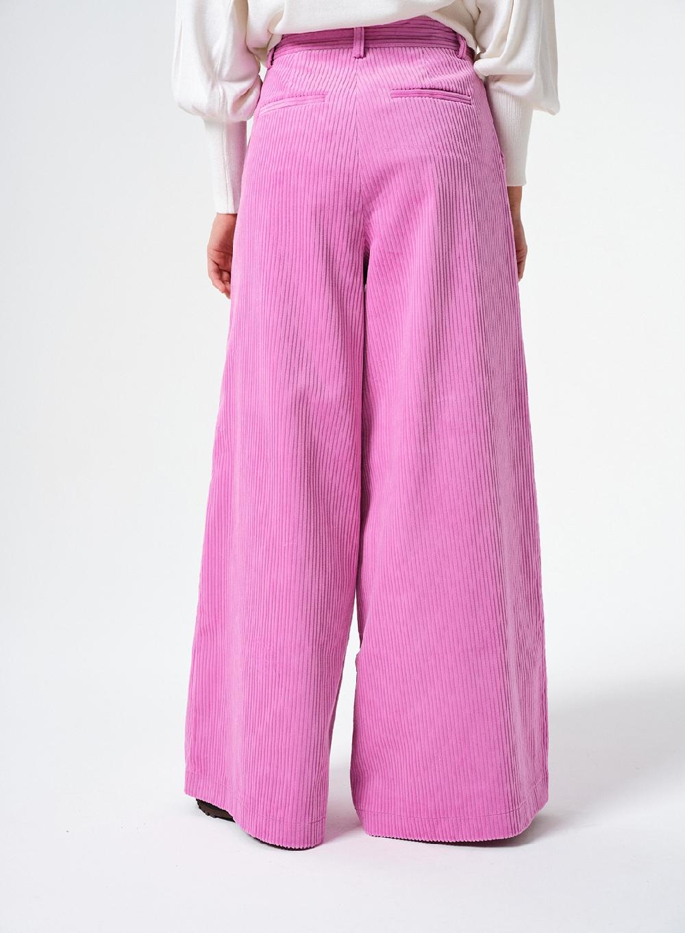 Etiqueta Negra Pantalon Ancho Corderoy