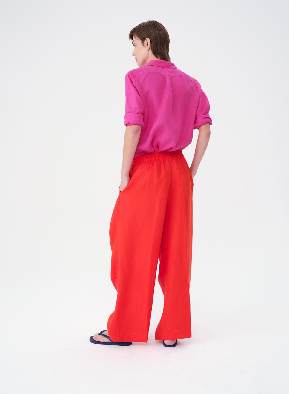 Etiqueta Negra Pantalon Babucha Lino