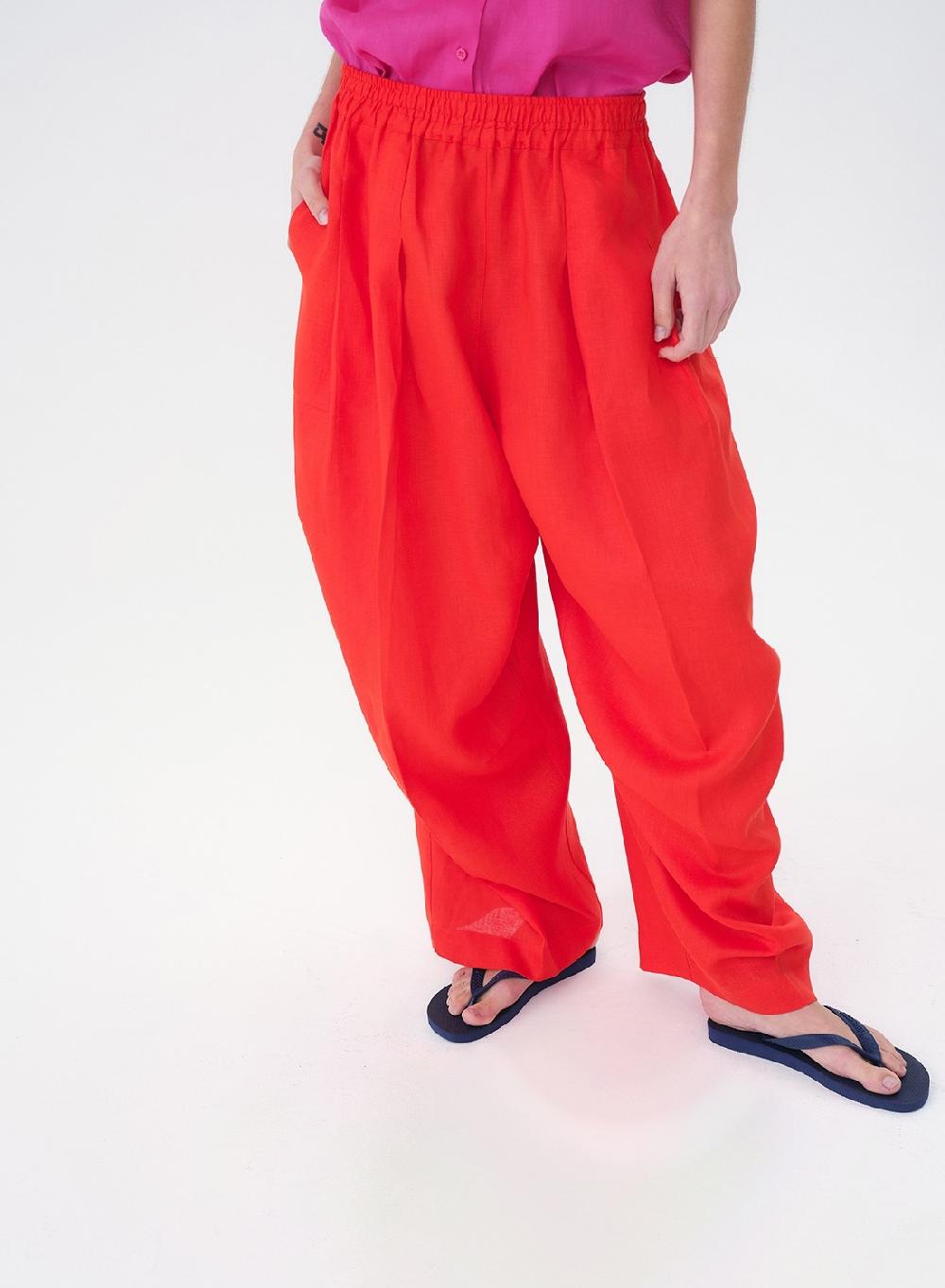 Etiqueta Negra Pantalon Babucha Lino