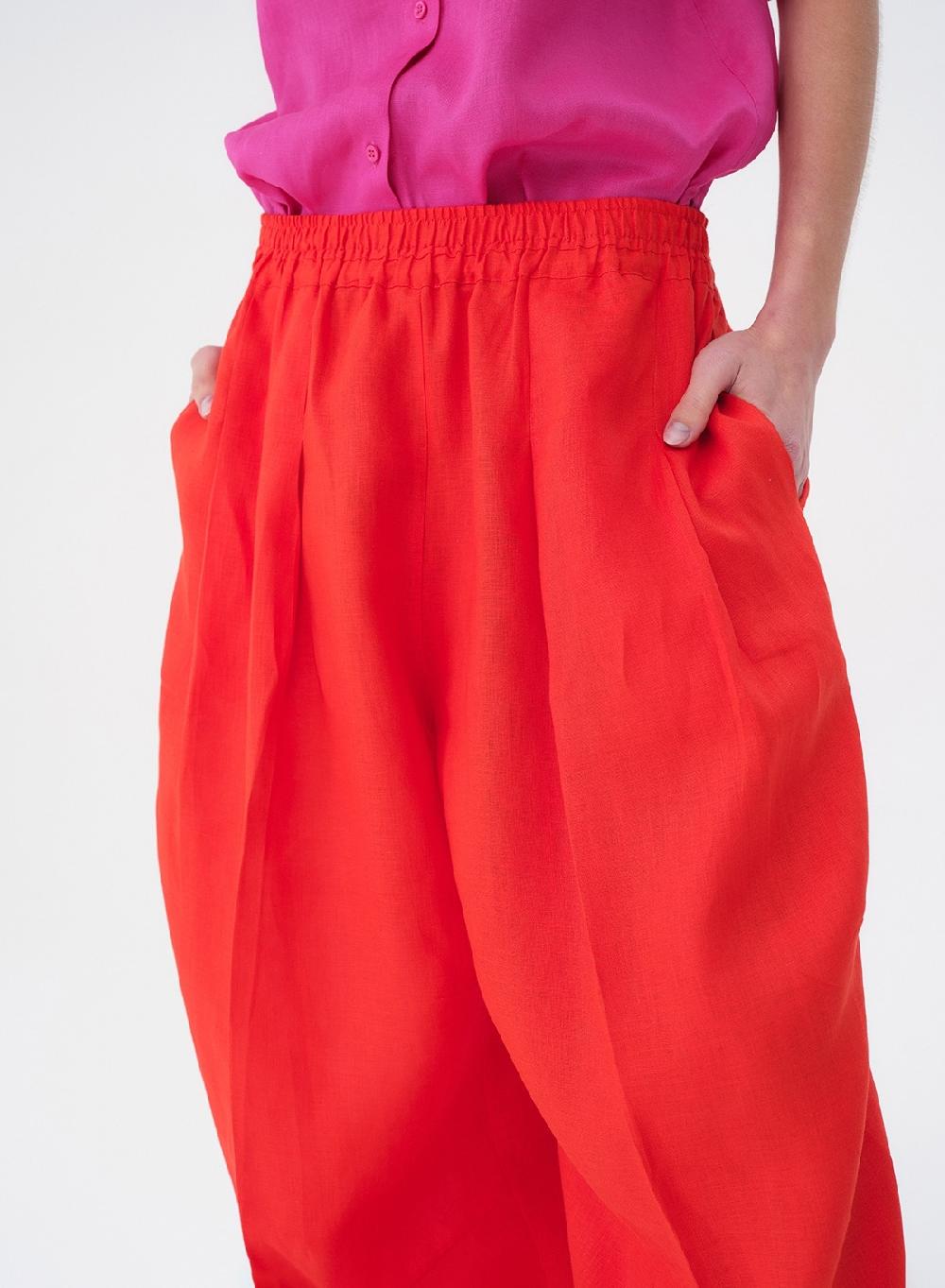 Etiqueta Negra Pantalon Babucha Lino