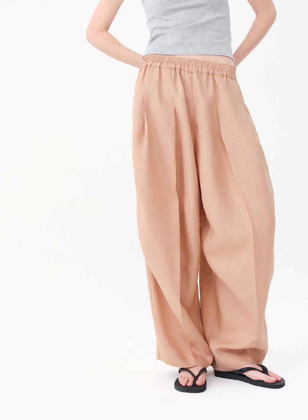 Etiqueta Negra Pantalon Babucha Lino