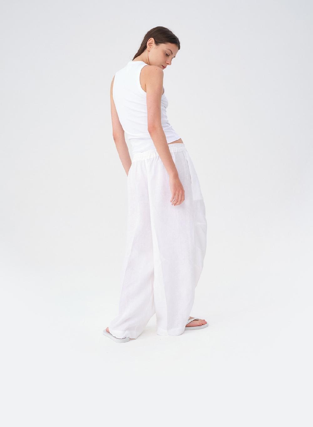 Etiqueta Negra Pantalon Babucha Lino