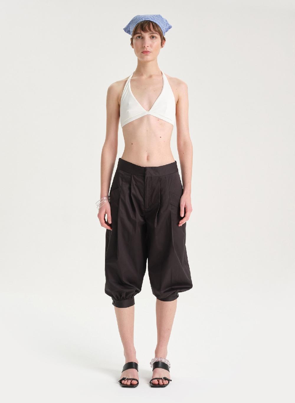 Etiqueta negra Pantalon balloon poplin