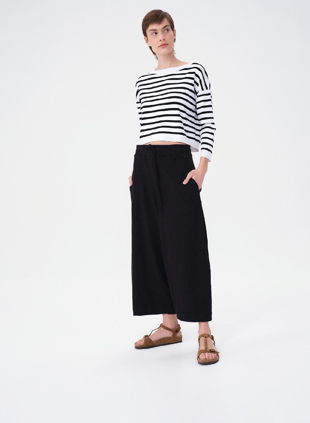 Etiqueta negra Pantalon corto flame doble