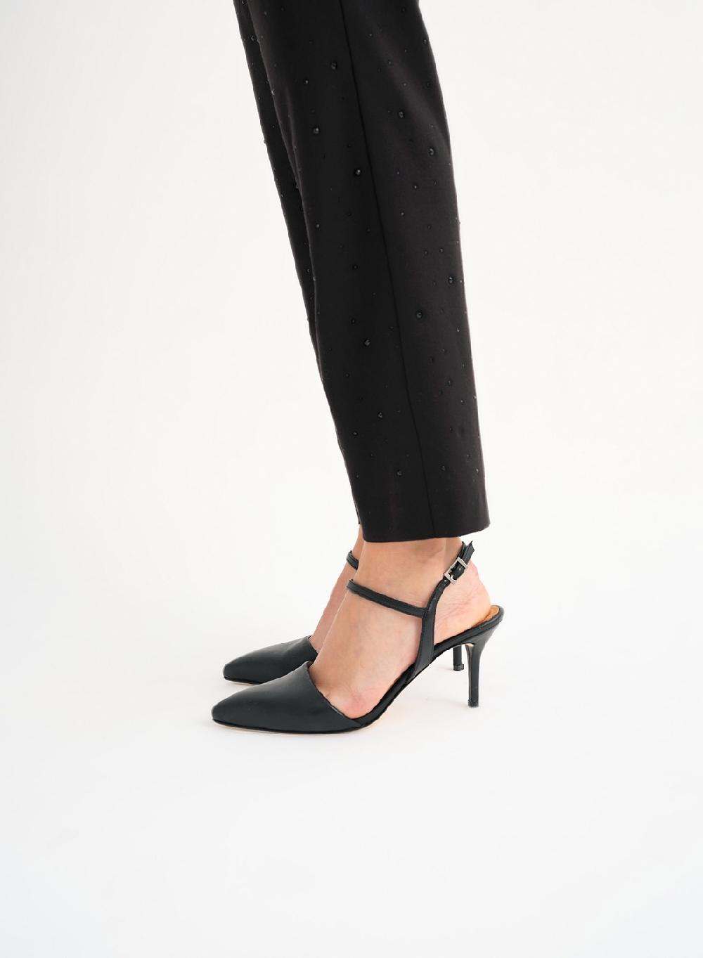 Etiqueta Negra Pantalon Formal Brillos