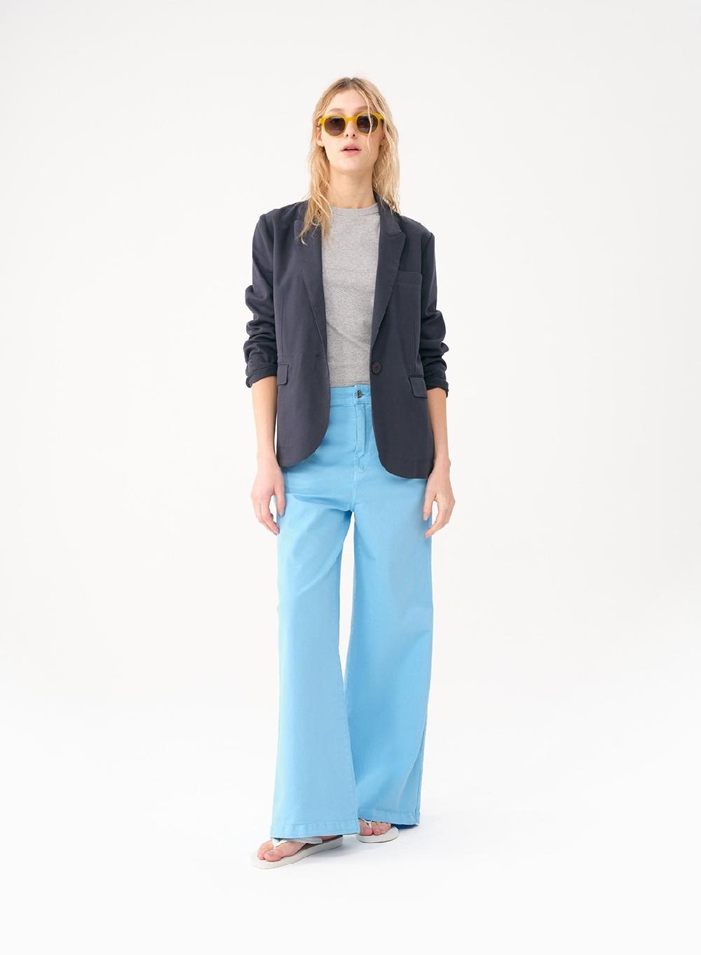 Etiqueta negra Pantalon gabardina