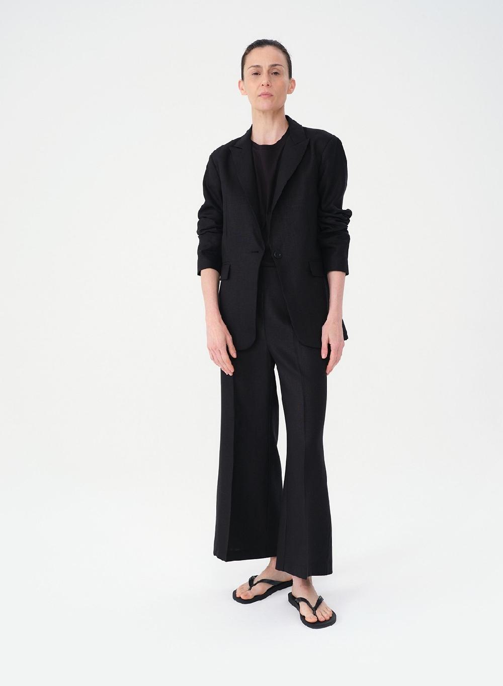 Etiqueta negra Pantalon oxford lino