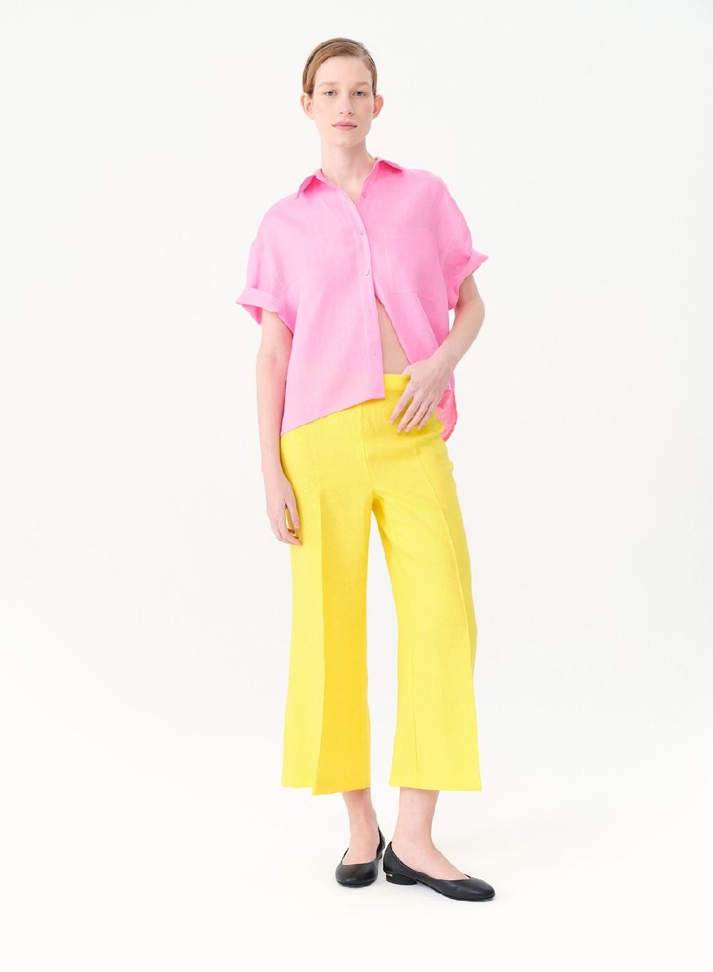 Etiqueta negra Pantalon oxford lino