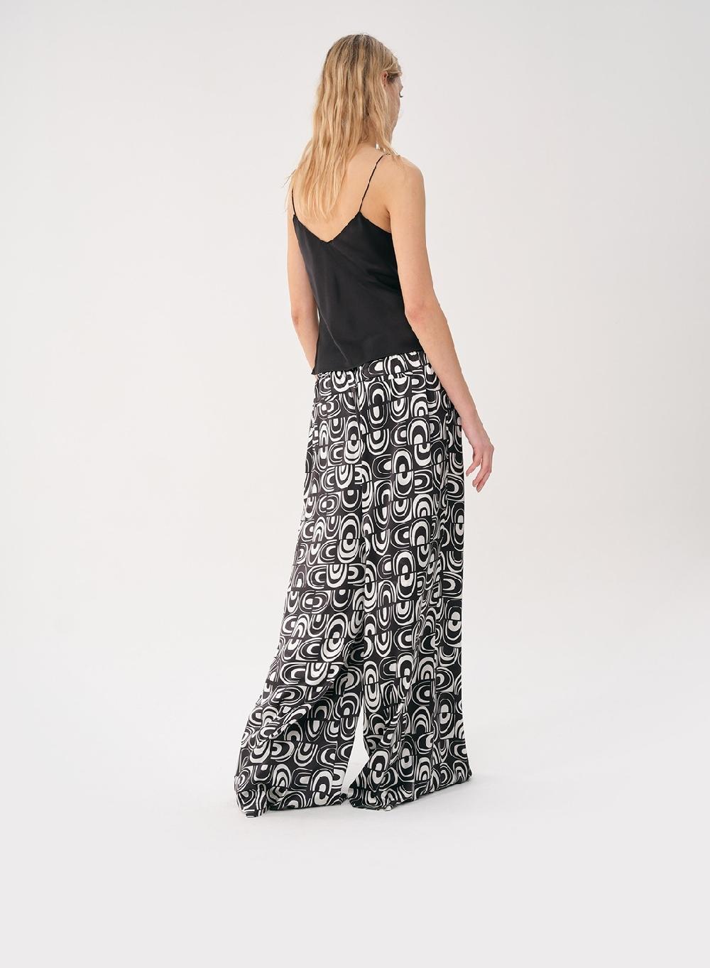 Etiqueta Negra Pantalon Pijama Estampa Seda