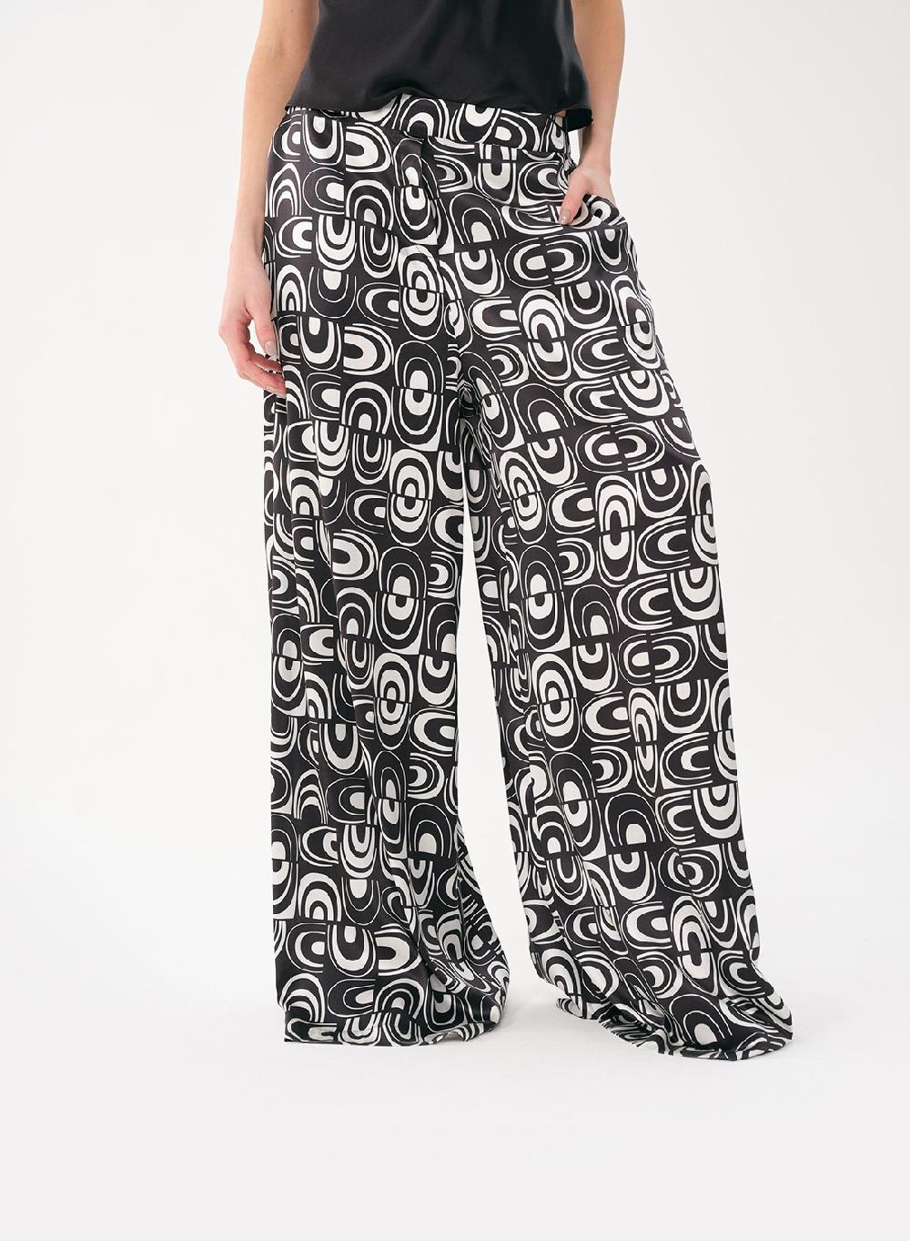 Etiqueta Negra Pantalon Pijama Estampa Seda