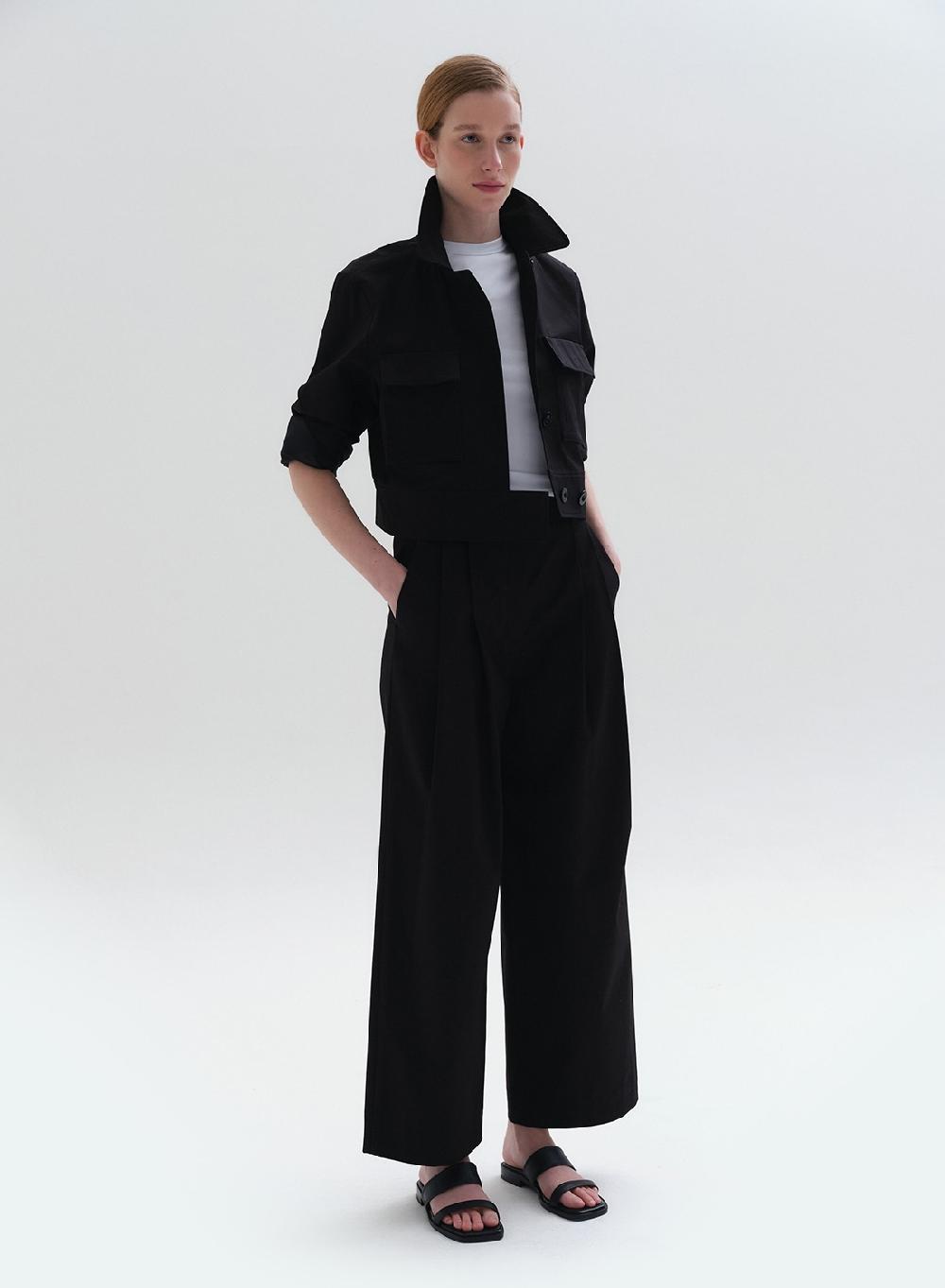Etiqueta negra PANTALON PINZAS GABARDINA