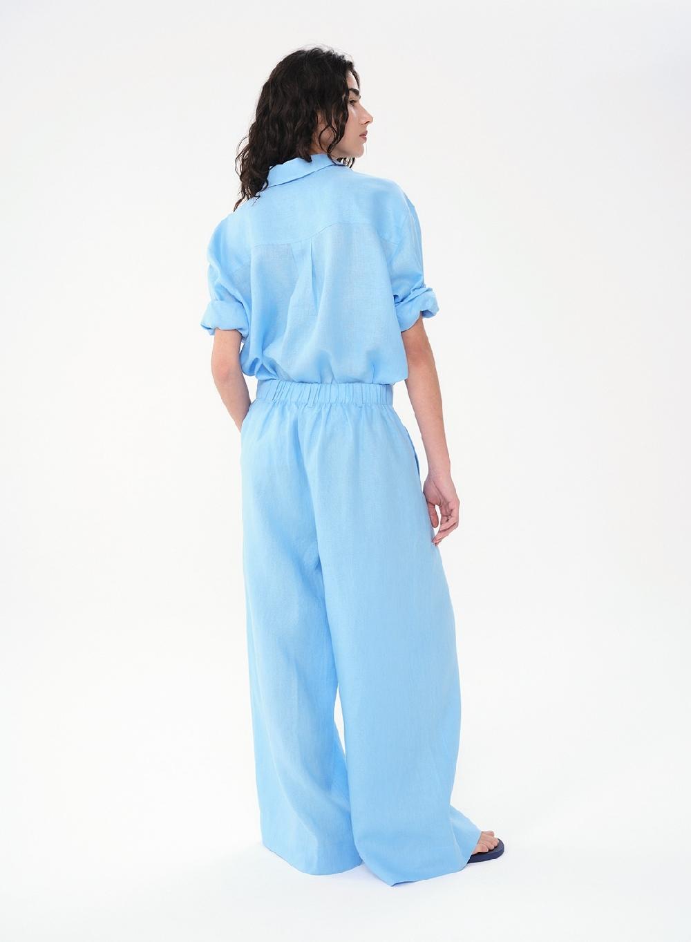 Etiqueta Negra Pantalon Pinzas Lino