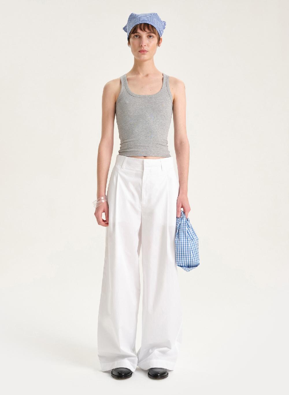 Etiqueta negra Pantalon poplin