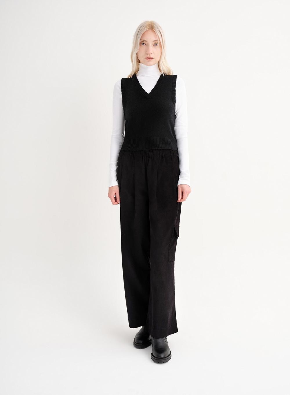 Etiqueta negra Pantalon tabla corderoy