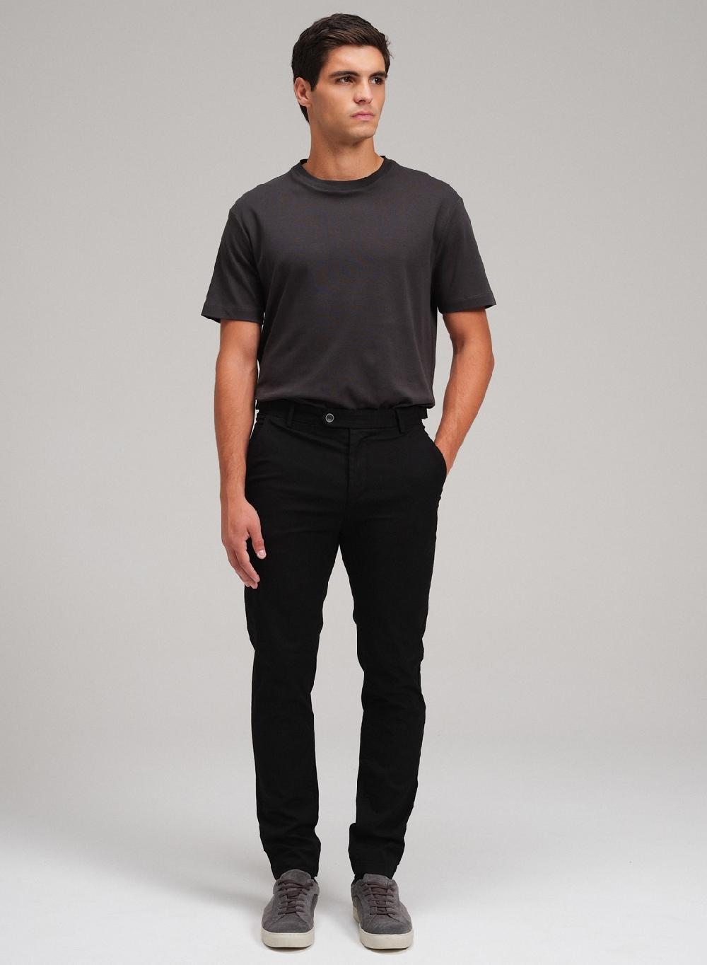 Etiqueta Negra Pantalon Trabas Gabardina Lavado