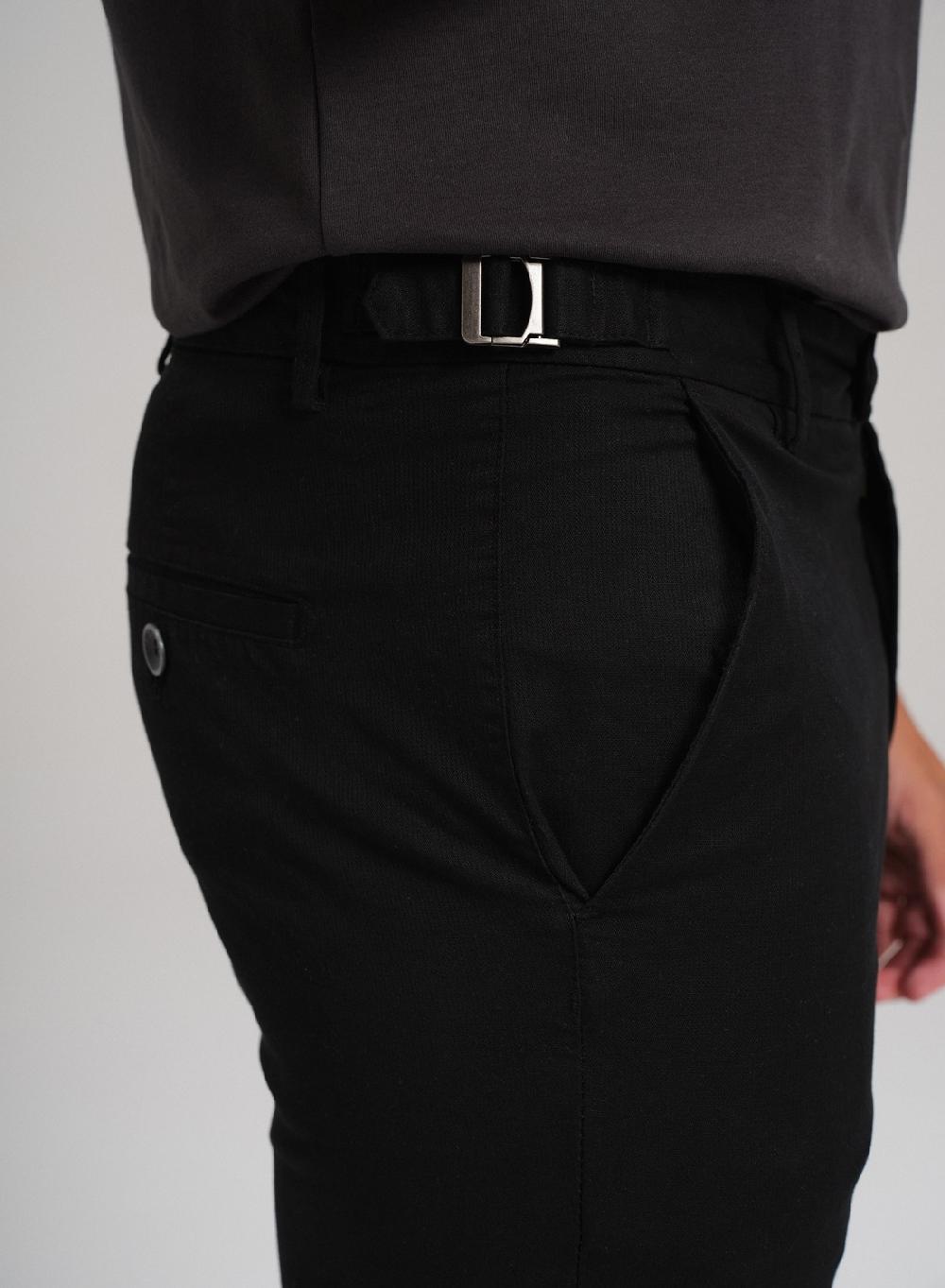 Etiqueta Negra Pantalon Trabas Gabardina Lavado