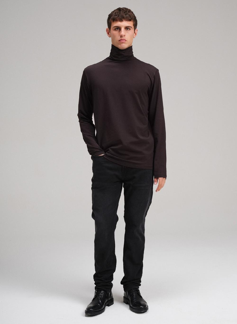 Etiqueta negra Polera algodon spandex