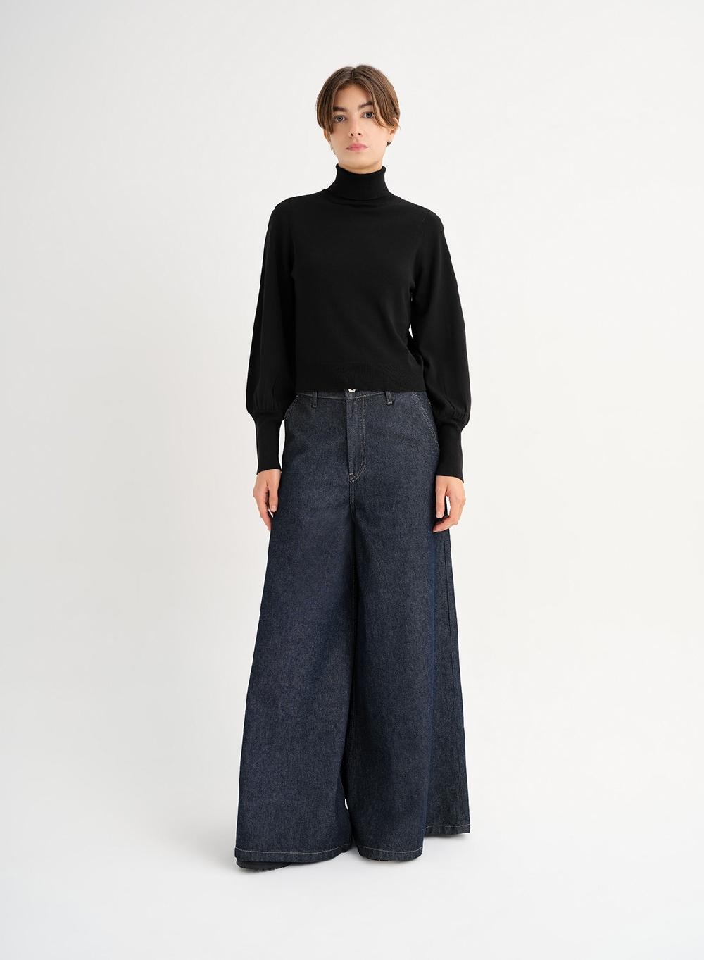 Etiqueta negra Polera manga balloon