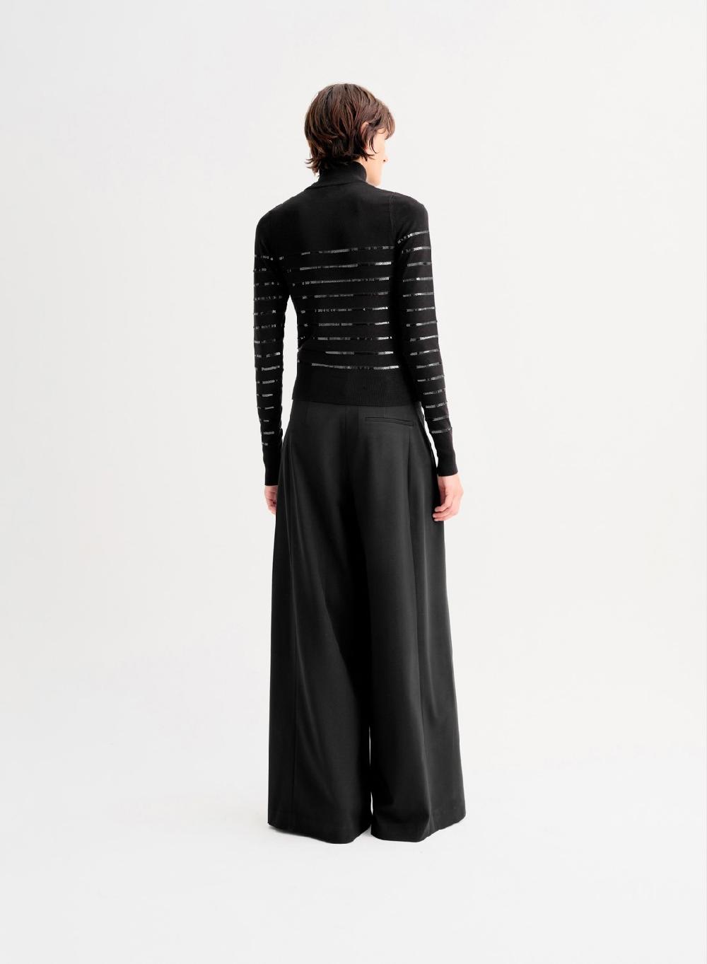 Etiqueta Negra Polera Tejida Marinera