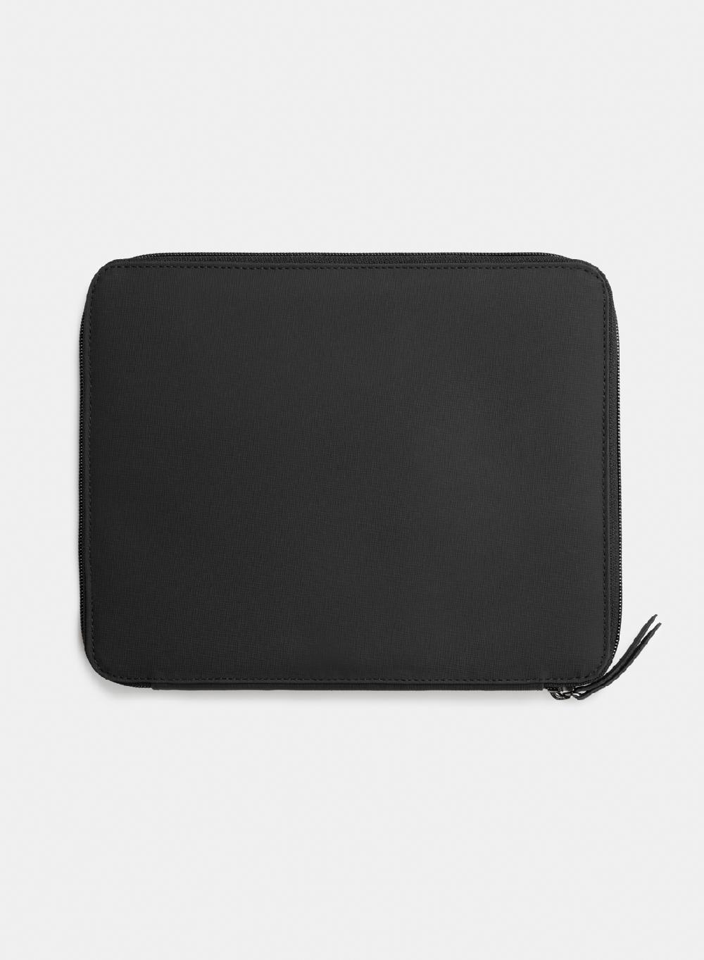 Etiqueta negra Porta Ipad safiano