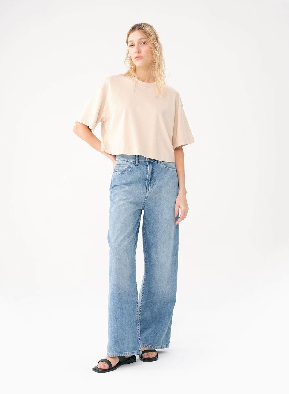 Etiqueta negra Remera amplia algodon