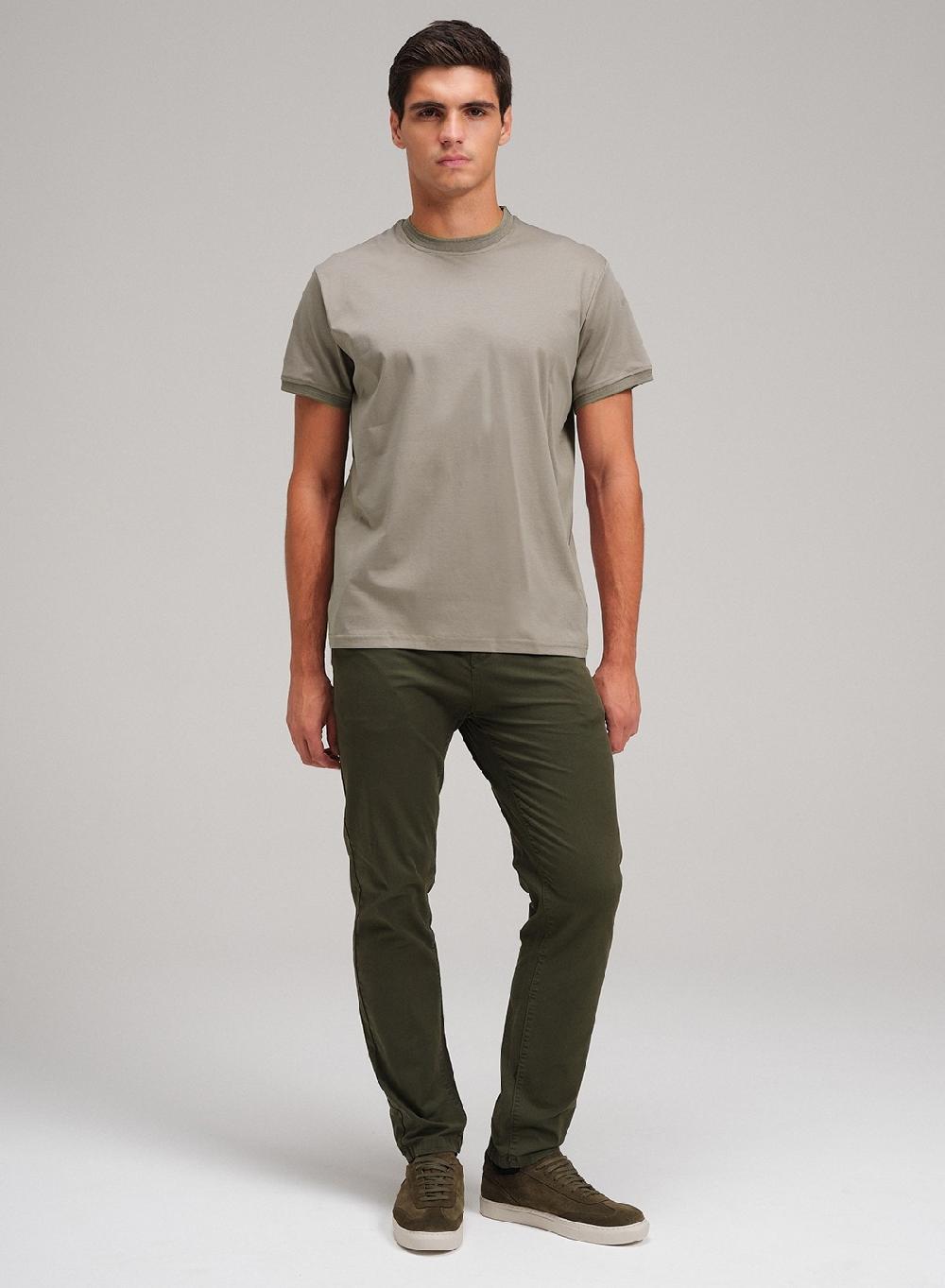 Etiqueta Negra Remera Cuello U Algodon Seda