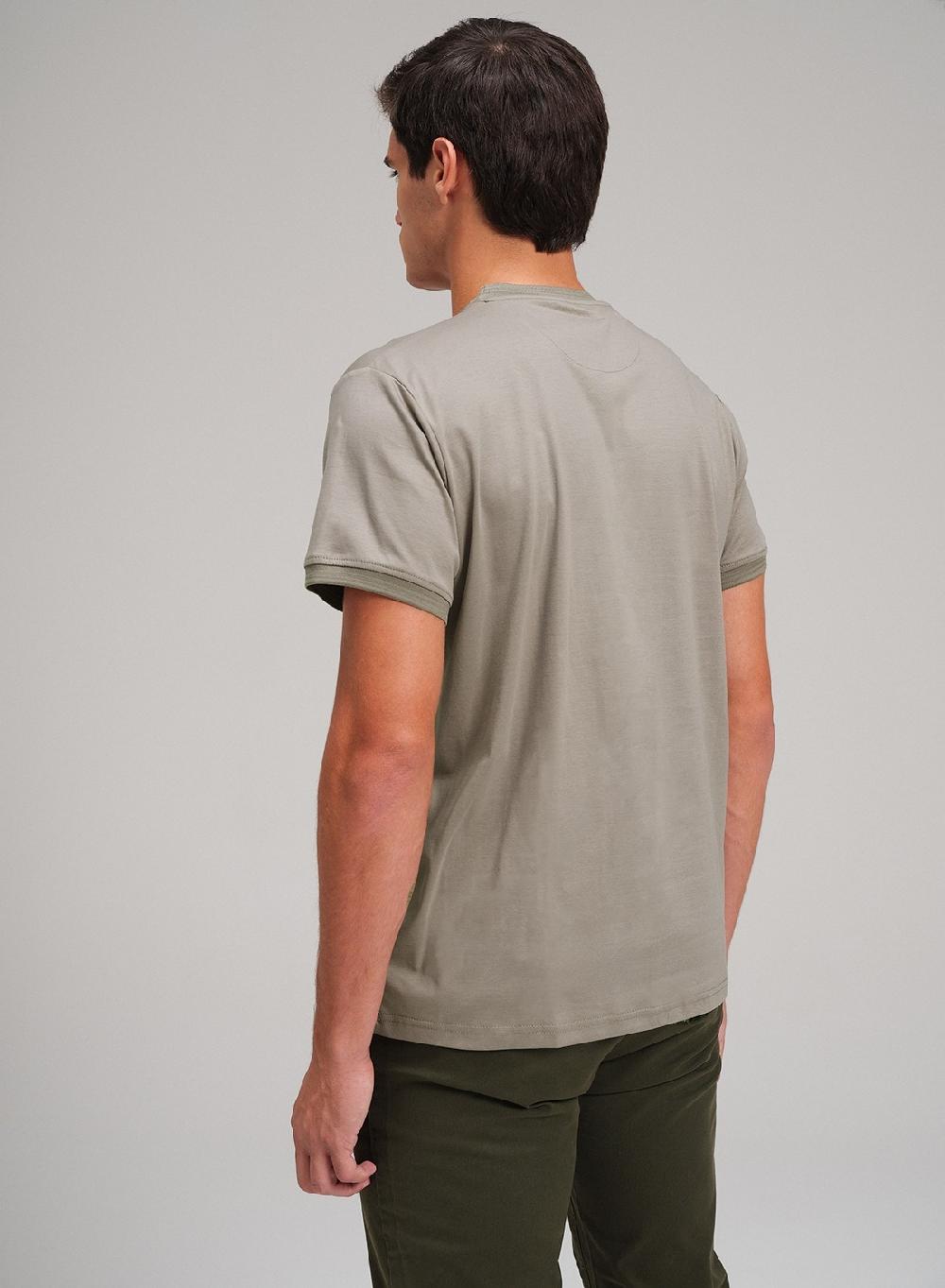 Etiqueta Negra Remera Cuello U Algodon Seda