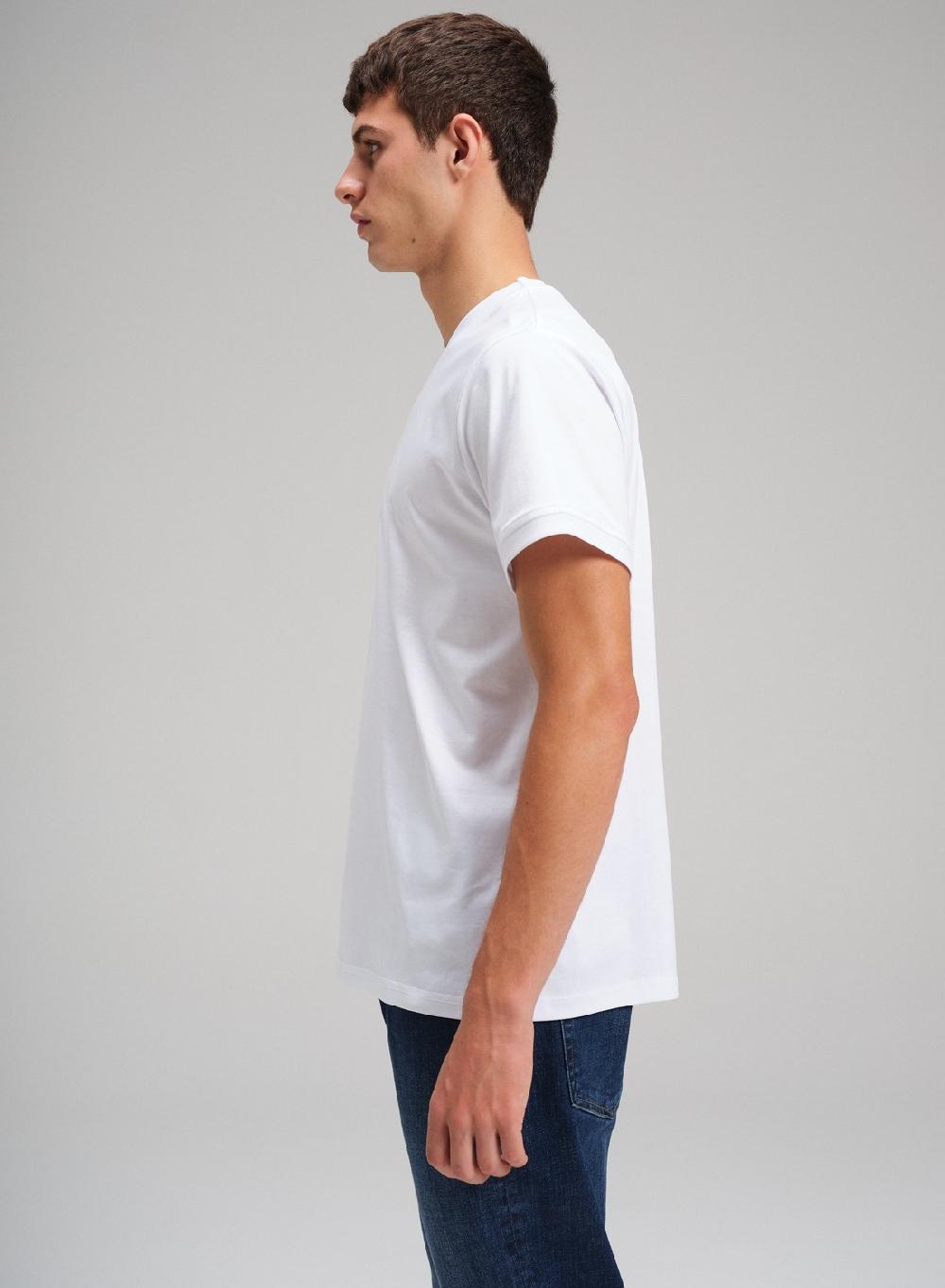 Etiqueta Negra Remera Cuello U Algodon Seda