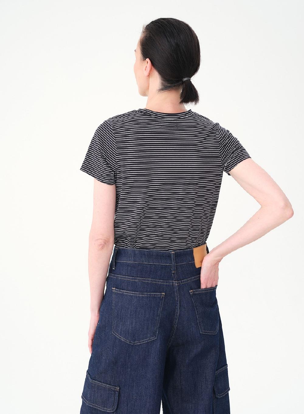 Etiqueta Negra REMERA RAYADA ALGODON LYCRA