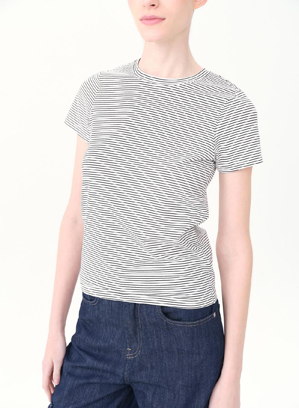 Etiqueta Negra REMERA RAYADA ALGODON LYCRA