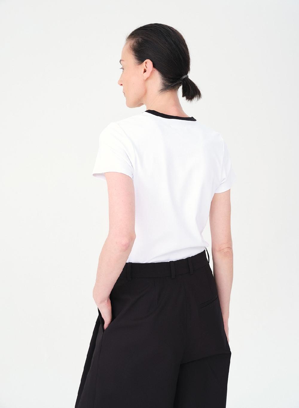 Etiqueta Negra Remera Rib Combinada