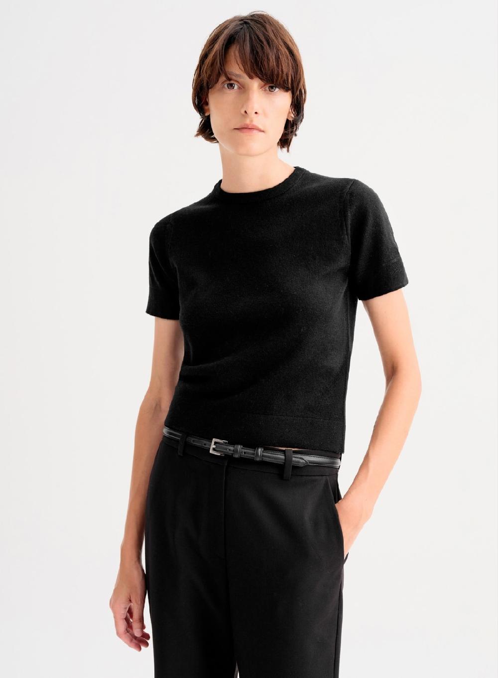 Etiqueta Negra Remera Tejida Lana Cashmere