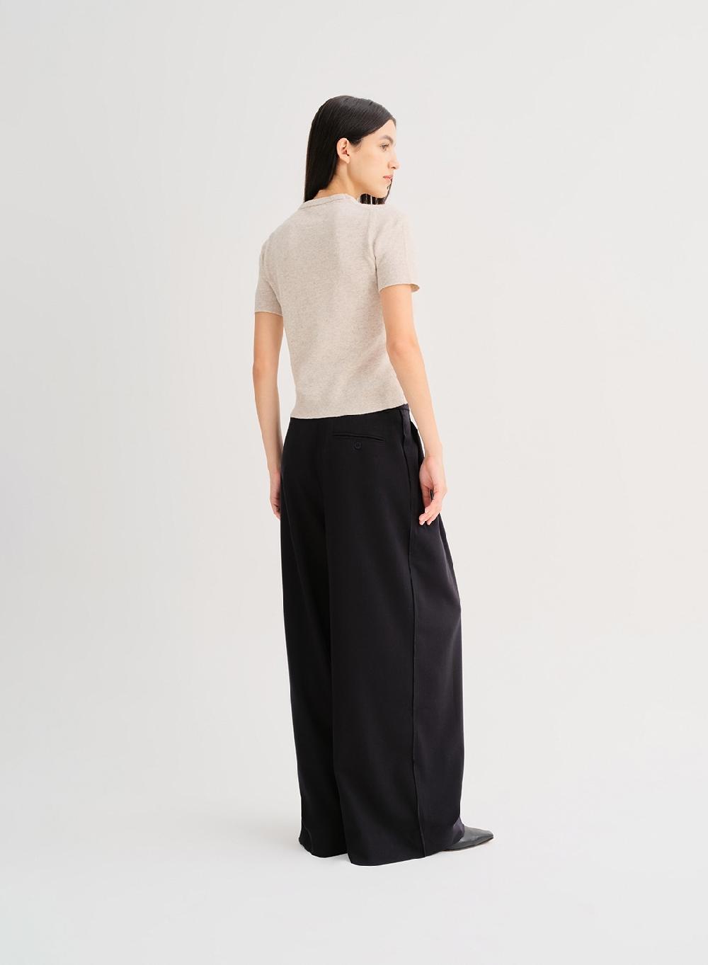 Etiqueta Negra Remera Tejida Lana Cashmere