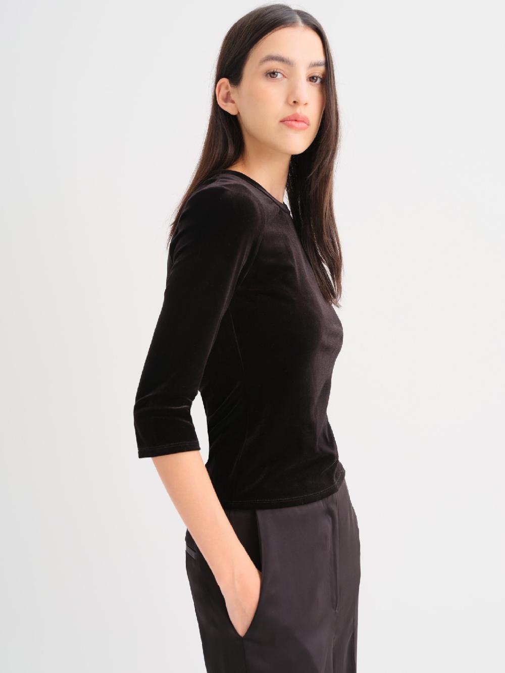 Etiqueta Negra Remera Terciopelo Spandex